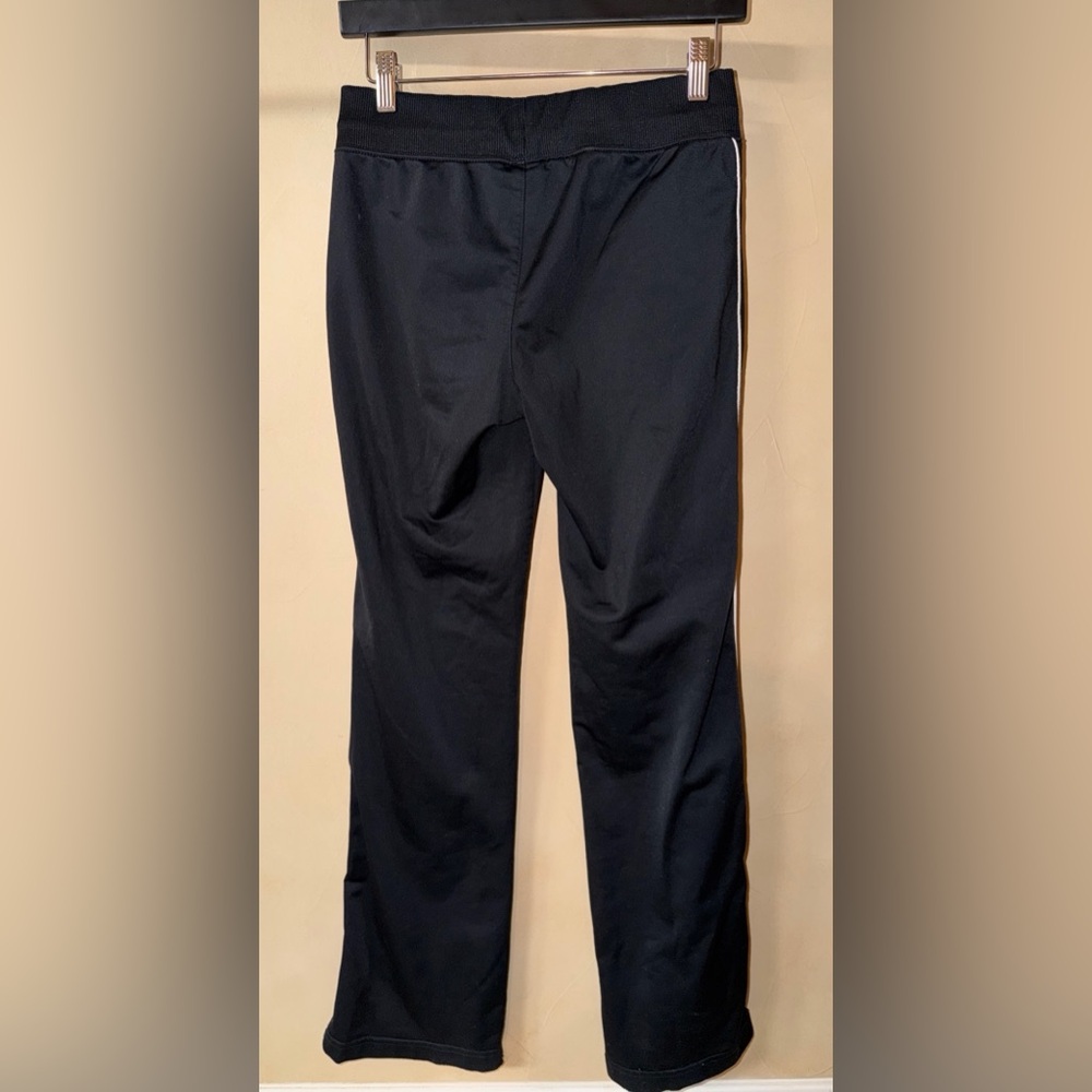 Vintage Nike Track Pants Womens Small Black White Piped Activewear Gym Training - Picture 6 of 8
